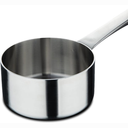 255345 - MASTERPRO SIGMA Lugë pa kapak 1.6L 16x8 cm çelik inox - Dorezë prej gize të fiksuar - I përshtatshëm për të gjitha llojet e sobave