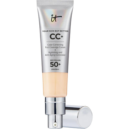 303005 - IT COSMETICS Your Skin But Better CC Cream SPF 50+, krem shumëfunksional me pigment të lartë dhe SPF 50, krem dite me nuancë kundër plakjes