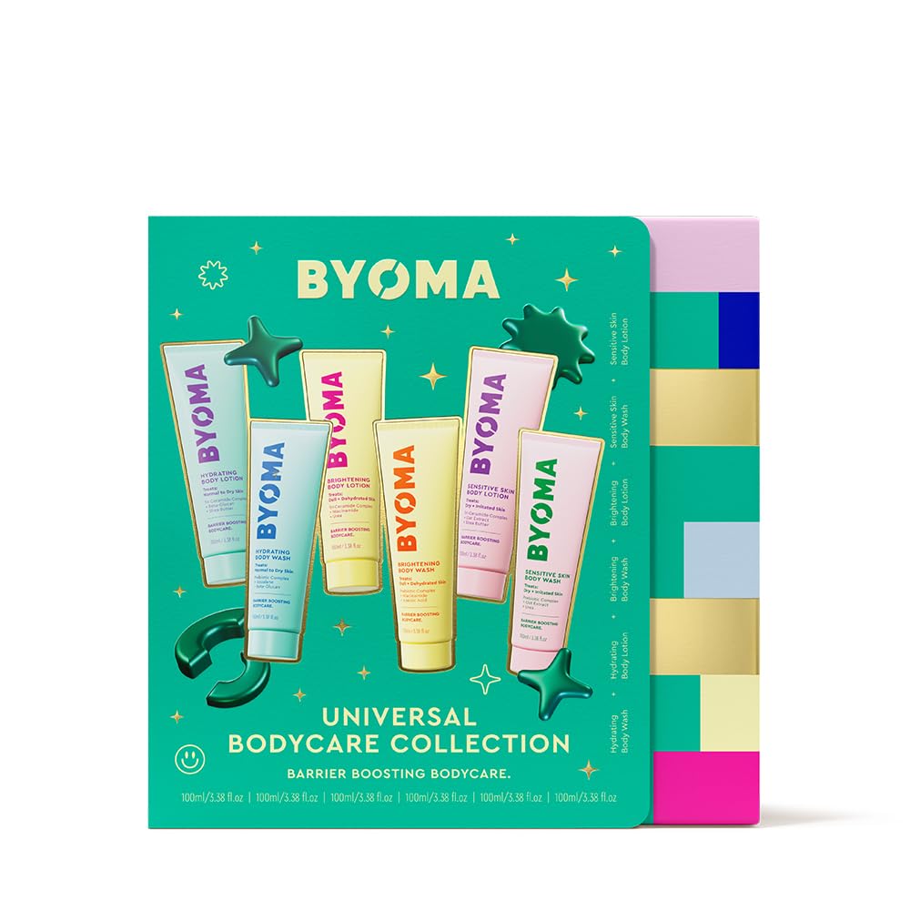 300907 - BYOMA Body Trial (Set me 6 Pjesë) - 100ml Sapun Trupi Hidratues, Shkëlqyes dhe Locion për Fëmijë të Ndjeshëm (100ml x 6)