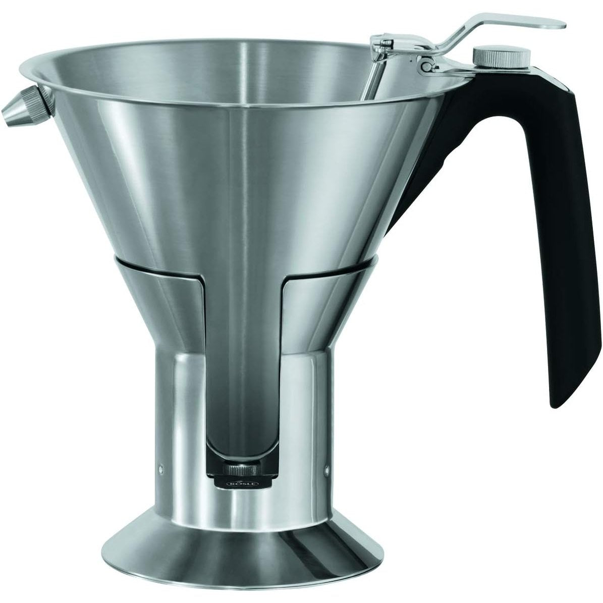 195087 - RÖSLE Gyp për Fondant, Çelik Inox 18/10, Me Shkallë Të Brendshme dhe Gryka Të Ndërrueshme, Për Shpërndarjen e Lëngjeve, Cilësi e Lartë