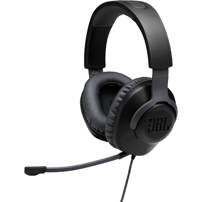 268355 - JBL Quantum 100, Kufje për Lojëra me Tel dhe Mikrofon të Lëvizshëm, Aksesorë Lojërash të Lehtë dhe të Komodëshëm, I Përputhshëm me Platforma të Shumëfishta, E Zezë