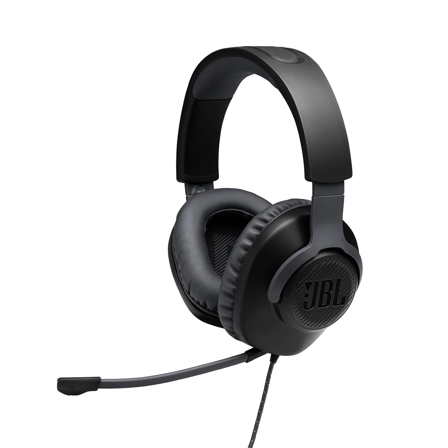 268370 - JBL QUANTUM 100 – Kufje për Lojëra me Tel, Mikrofon i Lëvizshëm, I Përputhshëm me Platforma të Shumëfishta, Ngjyra: E Zezë