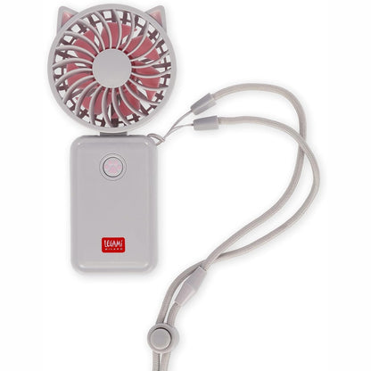 288451 - LEGAMI Ventilator Mini Portativ i Rikarikueshëm, 3 shpejtësi, 6.5 x 13.7 x 2.5 cm, kabllo Tipi-C e përfshirë