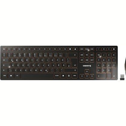 305098 - CHERRY DW 9100, Tastierë dhe maus pa tel, QWERTZ gjerman, i hollë, i zi
