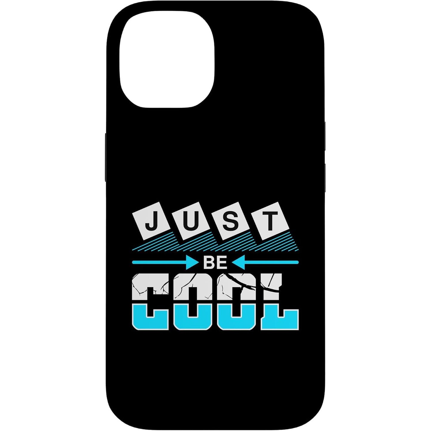 273869 - Just Be Cool Mbështjellëse moderne për iPhone 14 me motive gjeometrike.