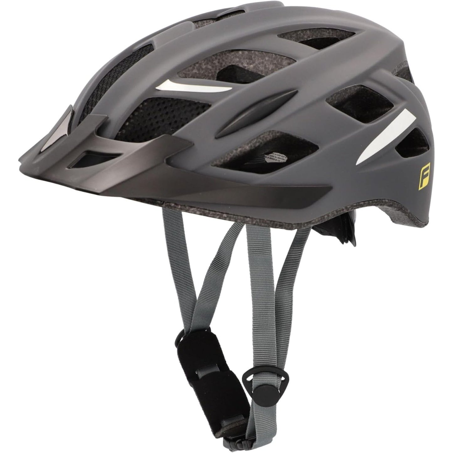 293696 - FISCHER Helmetë Biciklete për të Rritur, S/M, 52-59cm, Gri, me Sistem Unazash të Brendshme të Ndriçuara