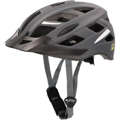 293695 - FISCHER Helmetë Biciklete për të Rritur, S/M, 52-59cm, Gri, me Sistem Unazash të Brendshme të Ndriçuara