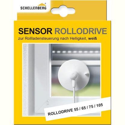 313975 - Schellenberg Sensori i Diellit 22720 Rollodrive për mbështjellës elektrikë RolloDrive 55, 65, 75 dhe 105, gjatësia e kabllit 0.75 m