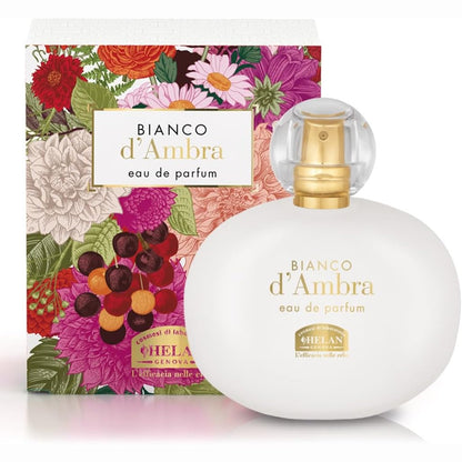 271306 - HELAN Parfum për Femra Bianco d'Ambra me Nota Pikante Sensuale, Eau de Parfum me Iris dhe Fier, Qëndrueshmëri 4-5 Orë, Prodhuar në Itali, 100 ml