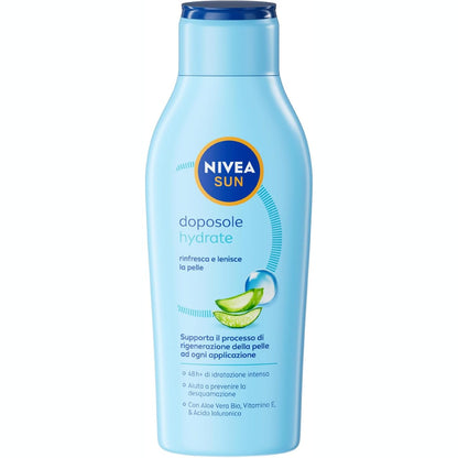 317862 - NIVEA SUN Aftersun Hydrate Maxi Size 400 ml, 48 orë hidratues, Pas diellit me Aloe Vera, Vitaminë E, Acid Hialuronik, Të gjitha llojet e lëkurës