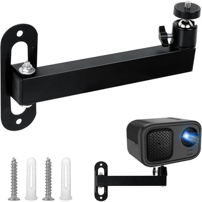 269109 - Mimzemamz Mbështetëse për Projektor në Mur, Mbështetëse Projektori Metalike e Rregullueshme 360° me Ndërfaqe me Vidë 1/4 inç për Kinema në Shtëpi, Zyrë, Dhomë Lojërash