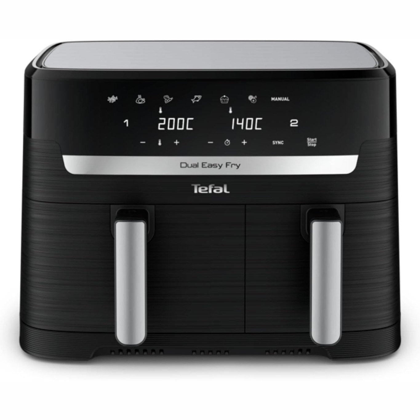 288119 - TEFAL Fritezë me ajër të nxehtë Dual Easy Fry, Kapacitet 8.3L, 2700W, 7 programe, EY9018