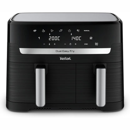 288119 - TEFAL Fritezë me ajër të nxehtë Dual Easy Fry, Kapacitet 8.3L, 2700W, 7 programe, EY9018