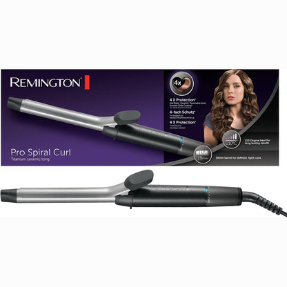 271581 - HEKUR KAÇURRELA Remington - 19 mm, Mbrojtje 4X, Veshje turmaline qeramike, Ekran dixhital deri në 210°C, Kaçurrela të ngushta dhe të përcaktuara, Pro Sprial Curl CI5519