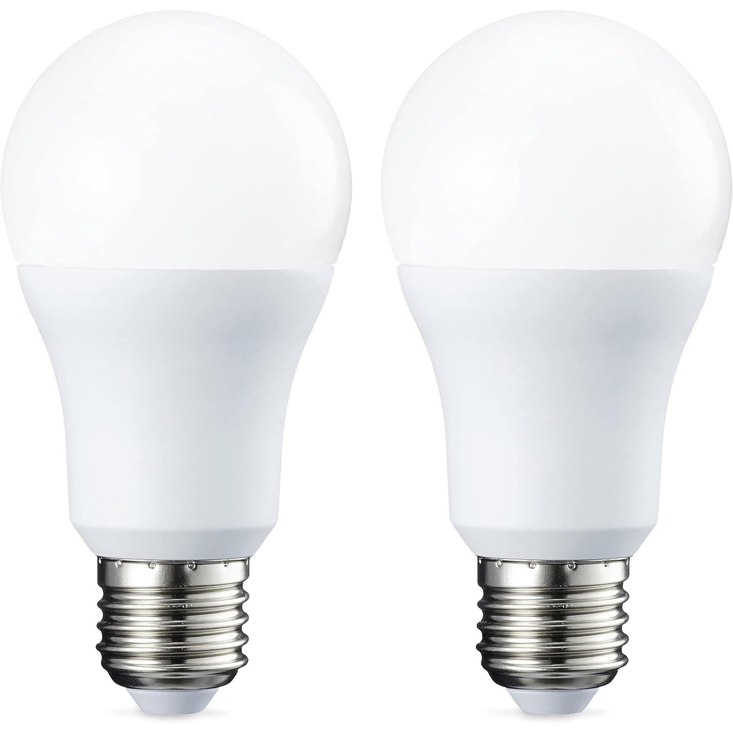 186547 - AMAZON BASICS Llambë LED E27, 10.5W (Ekuivalente me 75W), Ngjyra e Bardhë e Ngrohtë, me Errësim - Pako Prej 2 Copësh
