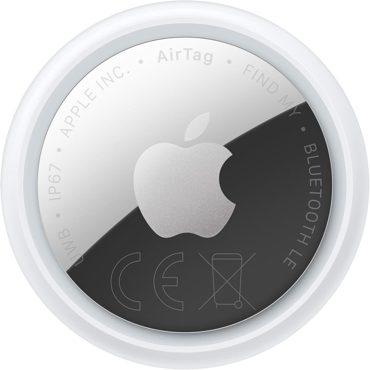 295874 - APPLE - AirTag (gjenerata e 2-të): Gjurmues për çelësat, portofolin dhe më shumë: Lokator me zë, konfigurim i lehtë me një klikim përmes iPhone ose iPad, gjetës çelësash për vendndodhje të saktë
