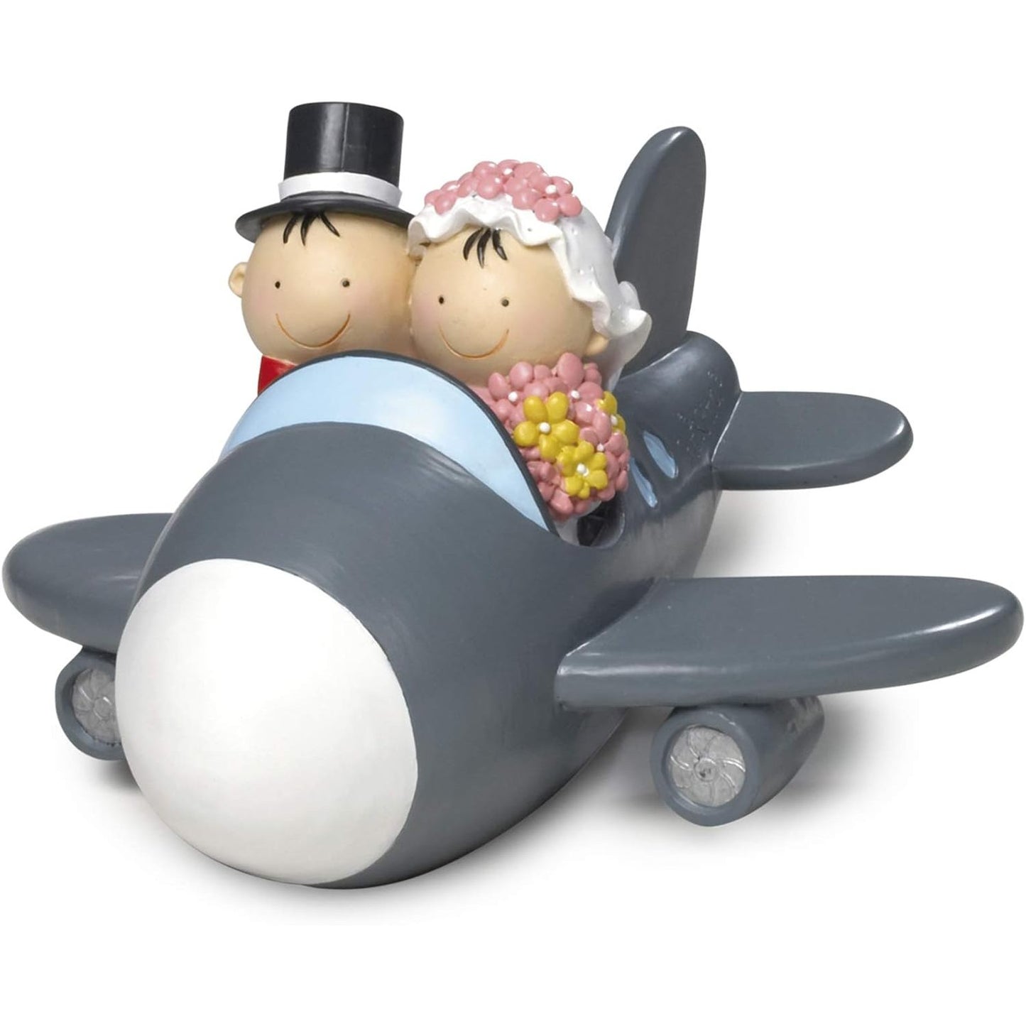 251276 - Mopec Y88 - Dekorues Torte/Kuti i Parave, Pit & Pita për Nusen dhe Dhëndrin, Aeroplan, 11 cm