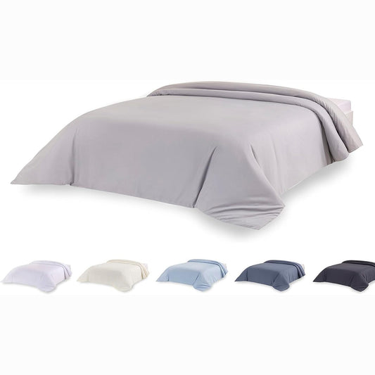 218267 - TODOCAMA Mbulesë jorgani prej mikrofibre, Ngjyrë Gri e çelët, Përshtatet për shtrat 135/140/150 cm, Dimensionet: 220x220cm