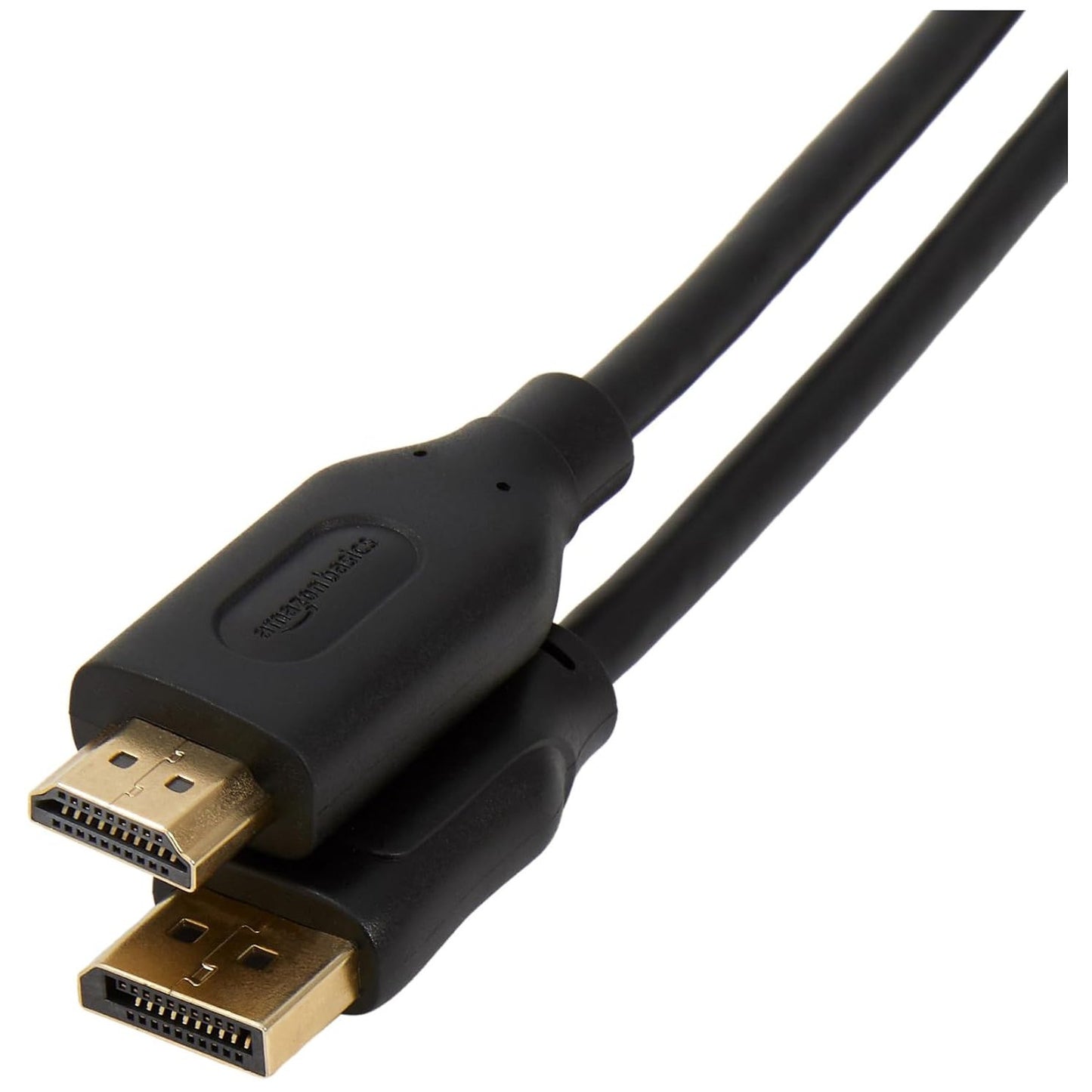 274125 - AMAZON BASICS Kabllo DisplayPort në HDMI, 3 m, e zezë, lidhës të veshur me ar