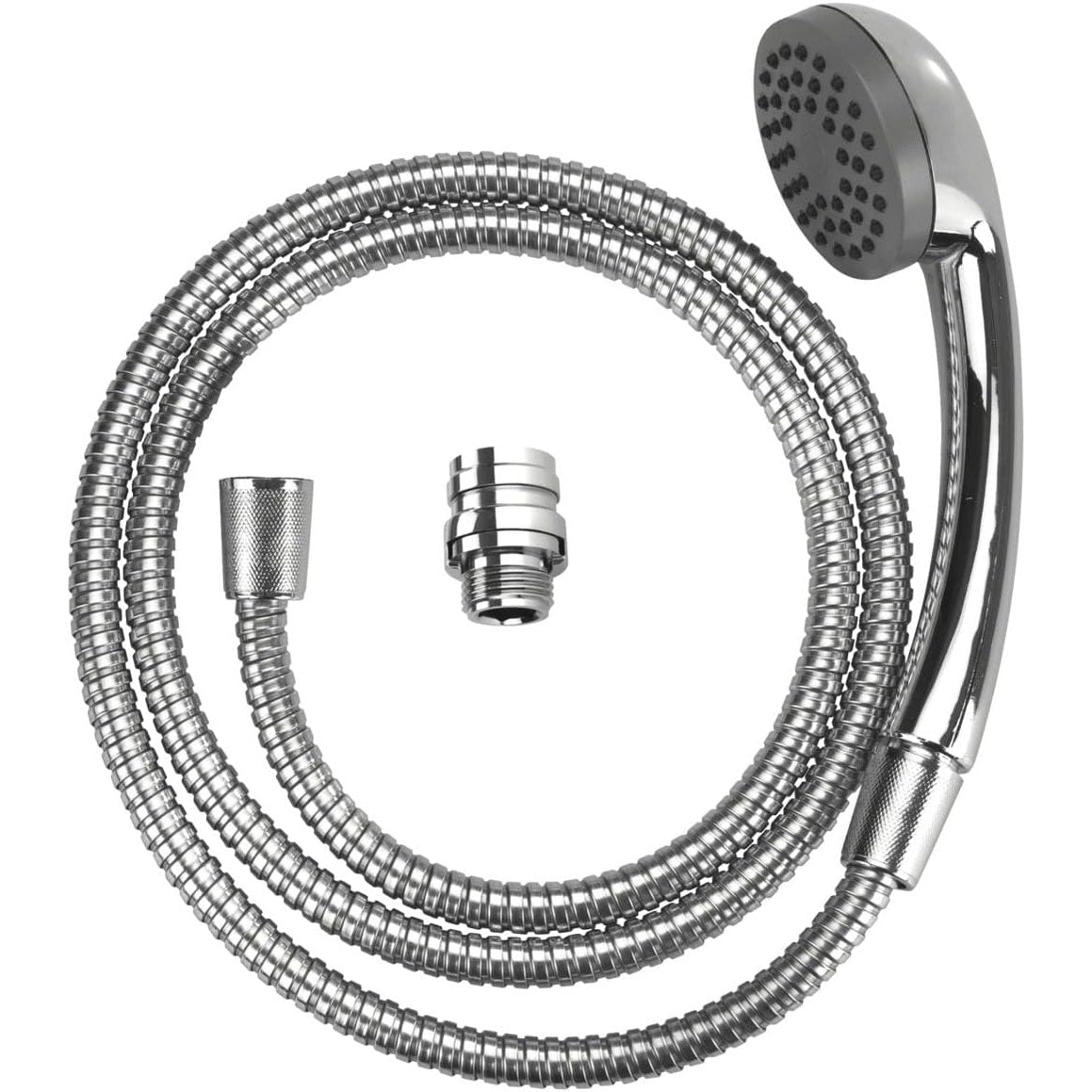 313847 - WENKO Dush me Lavaman, kokë dushi praktike me tub dushi dhe përshtatës për lavamanin, çelik inox dhe plastik rezistent ndaj ndryshkut, 170 x 3.5 x 6.5 cm