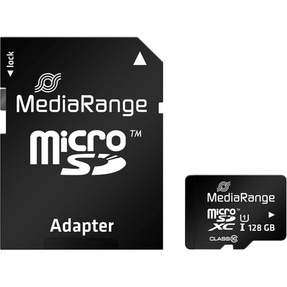 277093 - MEDIARANGE Kartë memorieje Micro SDXC me adaptor SD 128GB, Klasa e Shpejtësisë 10, shpejtësi leximi deri në 80 MB/s