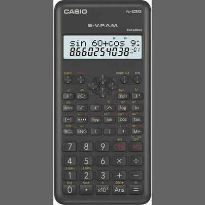 320335 - Casio Kalkulator Shkencor FX-82MS-2, Funksionon me Bateri, Gri