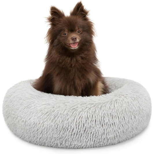 234081 - KREVAT LIONTO me Donut për Qen dhe Mace, Ø40 cm, gri e çelët