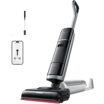 144015 - DREAME H15 Pro - Pastrues Dyshemeje me Nxehtësi, Thithje 22,000 Pa, Krah Robotik AI, Furçë me Larje deri në 100°C, Tharje 5 Minutash në 90°C, Navigim dhe Aplikacion, RGB