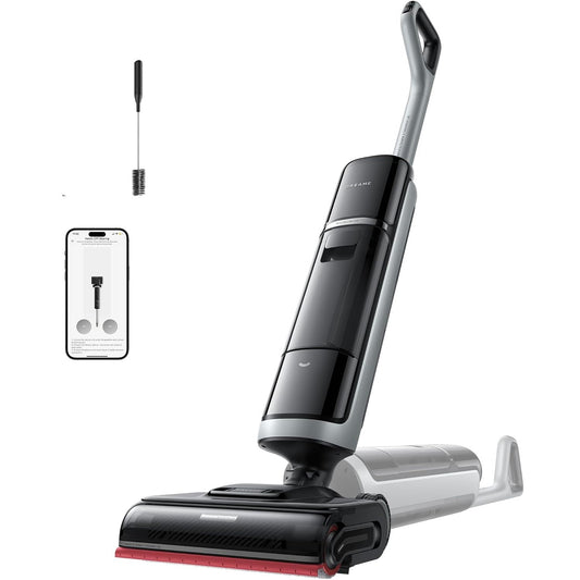 144015 - DREAME H15 Pro - Pastrues Dyshemeje me Nxehtësi, Thithje 22,000 Pa, Krah Robotik AI, Furçë me Larje deri në 100°C, Tharje 5 Minutash në 90°C, Navigim dhe Aplikacion, RGB