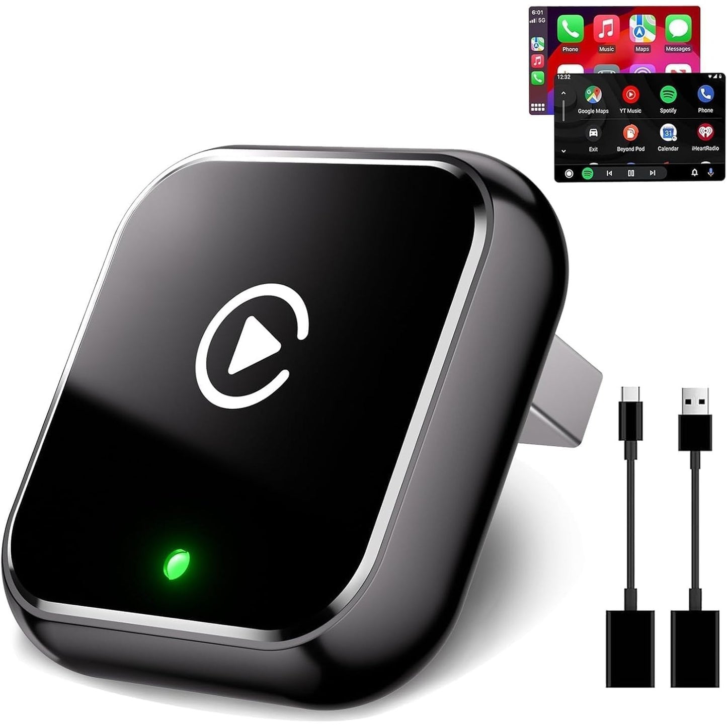 273458 - ADAPTUES pa tel CarPlay 2-në-1, Bluetooth 5.3, Wi-Fi 6, Plug & Play