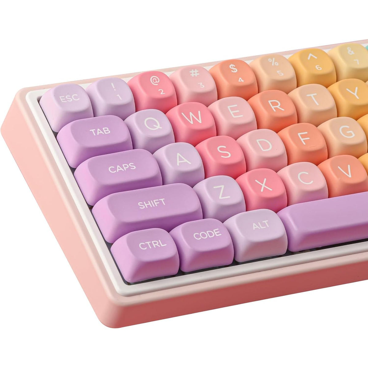 299809 - Tsungup Set tastierash me 126 pjesë, të personalizuara dhe të buta PBT, i pajtueshëm me çelësat Cherry Gateron MX për tastiera mekanike ANSI për lojëra.