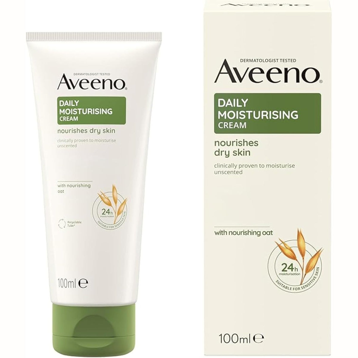 336878 - AVEENO Krem hidratues ditor, 100 ml, hidratim 48-orësh