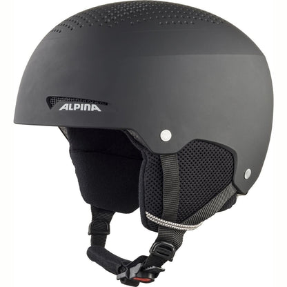 292558 - ALPINA ZUPO Helmetë Skijimi për Fëmijë, e sigurt, thithëse goditjesh, e ventiluar, rezistente ndaj goditjeve, e zezë mat, S (48-52 cm)