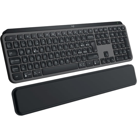 272900 - LOGITECH Tastierë pa tel MX Keys S, Profil i ulët, Bluetooth, USB-C, QWERTY Ndërkombëtare SHBA - E zezë