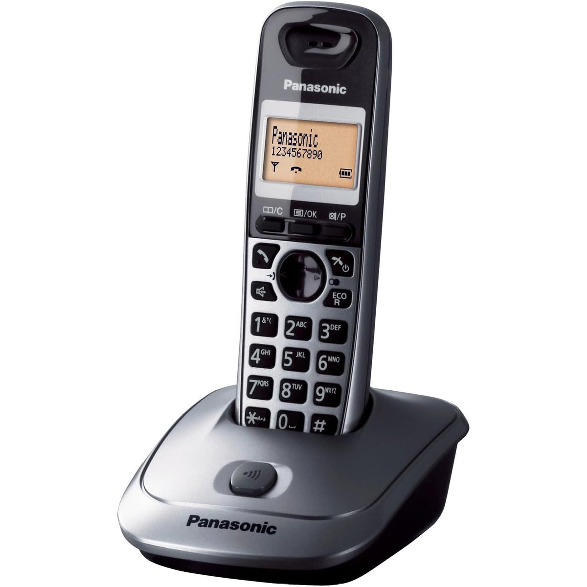 295846 - PANASONIC KX-TG2511JTM Telefon Dixhital Pa Tel, Njësi Baze dhe Një Telefon, Altoparlant, Audio e Qartë, ID e Thirrësit, Libër Telefonash, Ekran LCD, Modalitet Eko, I Montueshëm në Mur, I Zi
