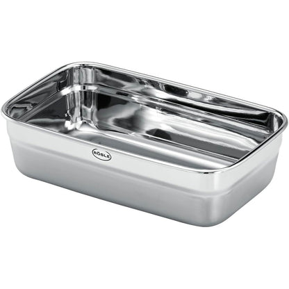 214613 - RÖSLE Kuti dreke katrore 1.0 L, çelik inox, e përshtatshme për mikrovalë dhe furrë deri në 150 °C