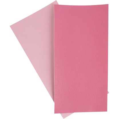322789 - Surriba Ngjitëse vetëngjitëse prej lëkure, 10 x 20 cm, ngjyrë rozë, prej lëkure artificiale, 2 copë