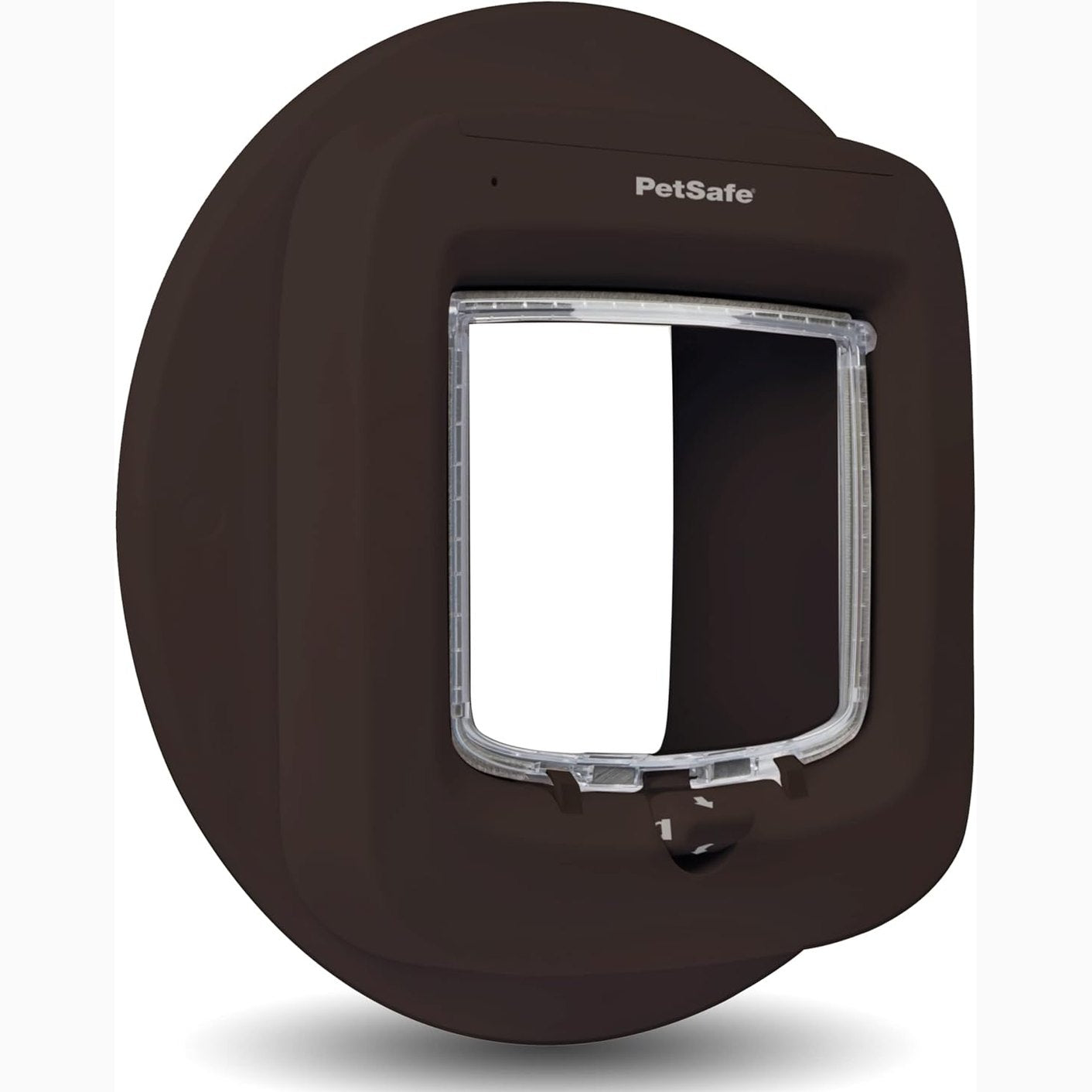 216470 - PETSAFE Kornizë për instalim manual të fletëve të maceve me mikroçip dhe kapak, Shumëfunksionale, Ngjyrë kafe