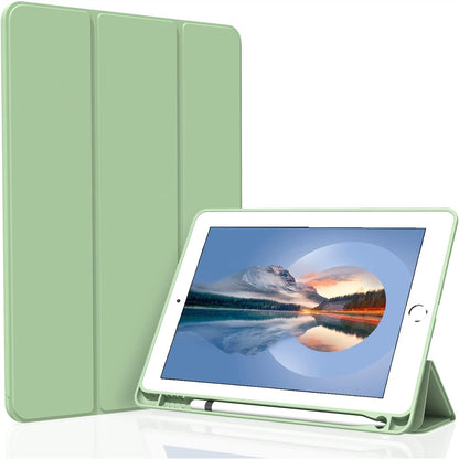 320470 - FIGAIR Mbështjellëse për iPad Air 3 / Pro 10.5 inç, mbështjellëse mbrojtëse inteligjente ultra e hollë dhe e lehtë me pjesën e pasme të butë TPU, jeshile