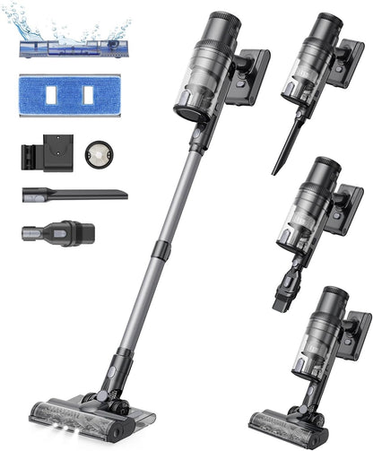 187025 - PROSCENIC Fshesë pa Tel P11M, Me Fuqi Thithjeje 45KPa dhe 550W, Kapacitet Vazhdimesie 60 Minuta, Funksionaliteti 2-në-1, Bateri e Lëvizshme, Ekran LED, Përdorim për Dysheme, Qilima dhe Heqjen e Qimeve të Kafshëve Shtëpiake.