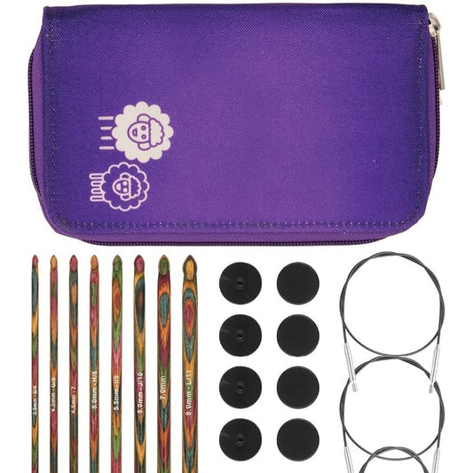 221158 - KnitPro Set Grepash për Thurje Afgane/Tuniziane Symfonie | 8 Madhësi (3.5 mm deri në 8 mm)