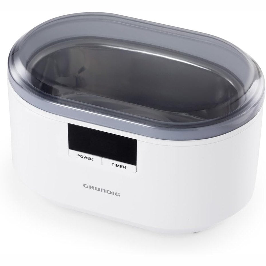 275125 - GRUNDIG UC 6620 Pastrues ultrasonik, funksion kohëmatësi, pastrim me valë të dyfishtë, rezervuar 500 ml, fuqi 50 W, mbajtëse ore, e bardhë