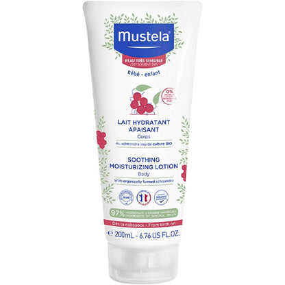 307913 - MUSTELA Losion trupi qetësues për lëkurë shumë të ndjeshme për foshnje, 200ml