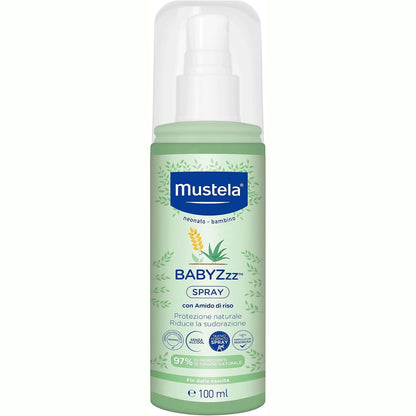 306735 - MUSTELA BABYZzz Talk Spray, për Trupin, të Porsalindurit, Fëmijët, E Gjithë Familja, Mbrojtje Natyrale nga Mushkonjat, Rregullon Djersitjen dhe Erën e Trupit, I Sigurt që nga Lindja, 100ml
