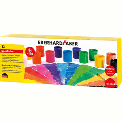 294417 - Eberhard Faber 575613 Ngjyra të papërfunduara EFA Color, 13 kanaçe 18 ml, set ngjyrosës