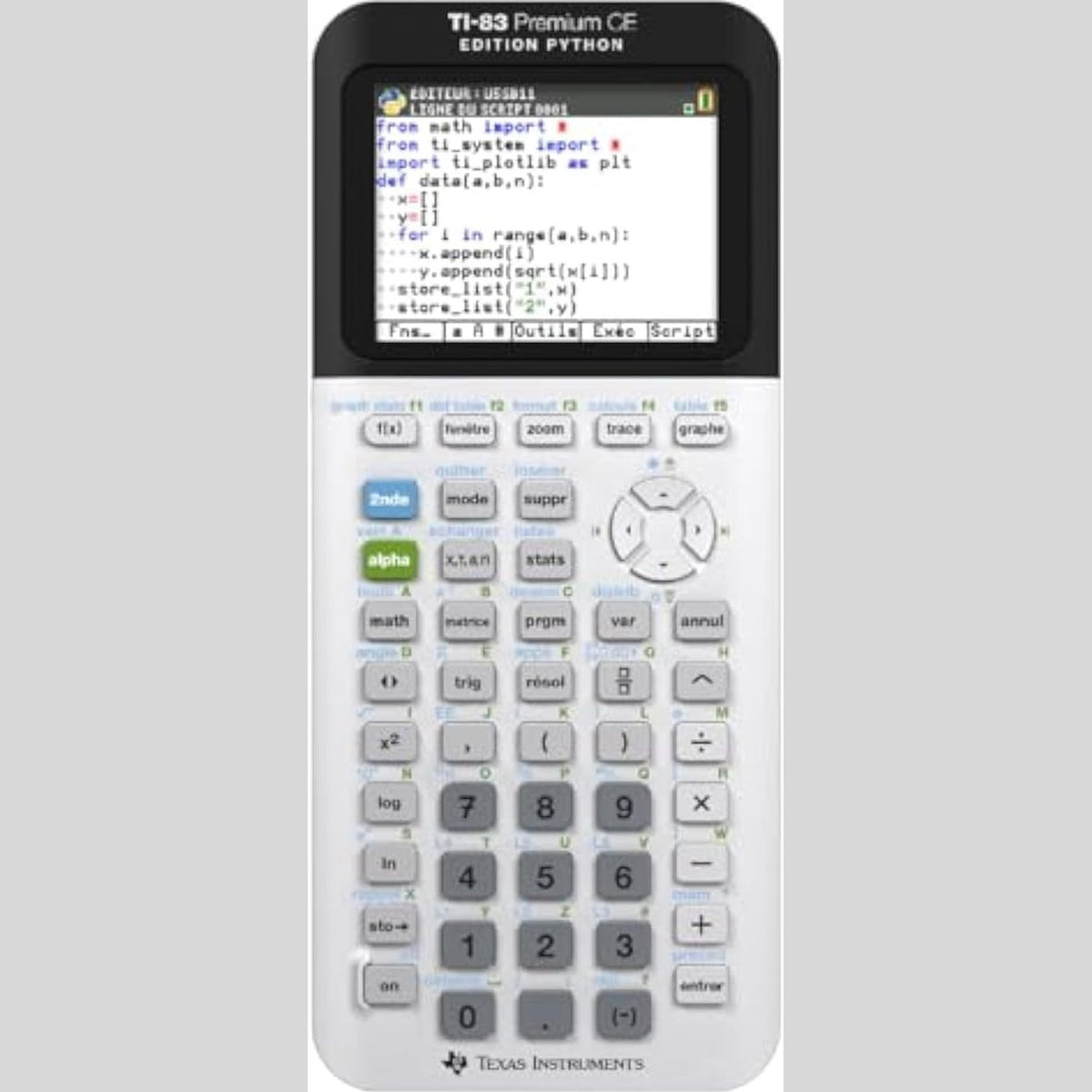309558 - TEXAS INSTRUMENTS TI-83 Premium CE Edition Python – Kalkulator Grafikësh – Modaliteti i Provimit