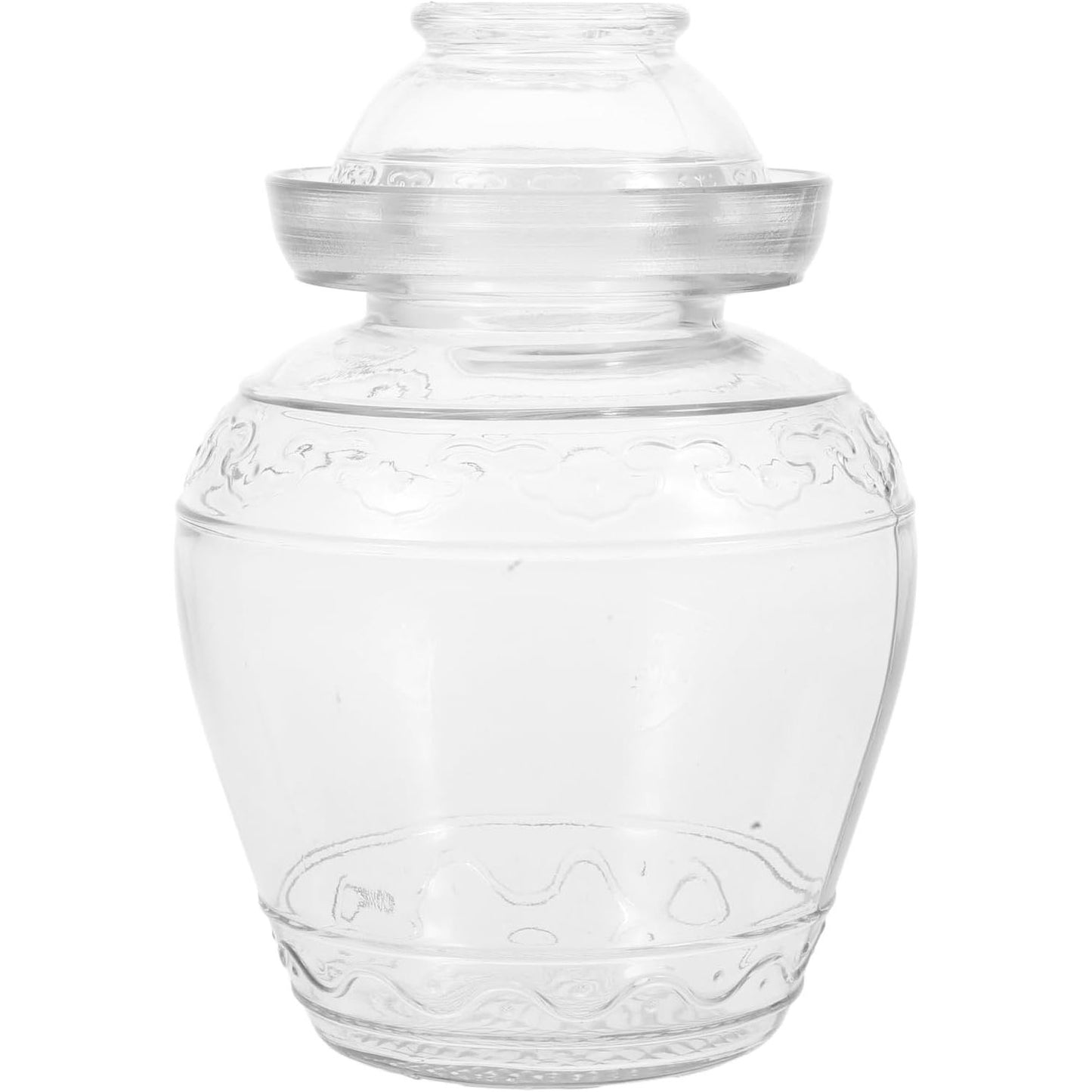 218945 - UPKOCH Kavanoz Turshi, Tenxhere Kineze për Fermentim, 2.5 Litra, Tenxhere Qelqi me Kapak