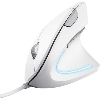 276680 - TRUST Maus Vertikal Verto, 1000-1600 DPI, Ergonomik, 6 Butona, USB, i Bardhë