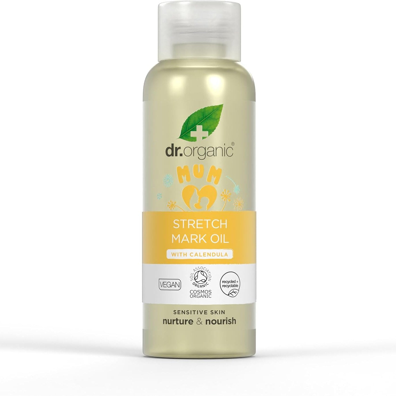 272029 - DR ORGANIKE Vaj Organik për Shenjat e Strijeve, 100 ml, Natyral, Vegan, Pa Mizori, Pa Parabene dhe SLS
