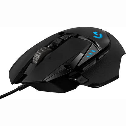 319863 - LOGITECH G502 HERO Maus lojërash, sensor optik HERO 25K DPI, ndriçim RGB, rregullim peshe, 11 butona të programueshëm, për PC/Mac, ngjyrë e zezë
